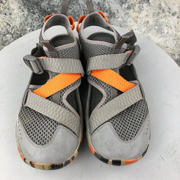 Chaco Mens Size 10** Odyssey Grey Orange Double Pull Loop Buckle Outdoor Sandals main image 7